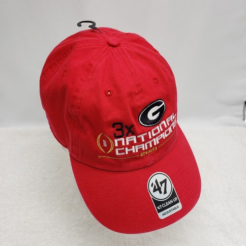 Casquette Snapback Georgia Bulldogs - '47 Brand - Rouge Blanc - Vintage OSFA