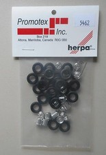 CHROME WHEELS HUBS FOR PROMOTEX HERPA 1/87 TRUCK Accessory HO Scale 5462