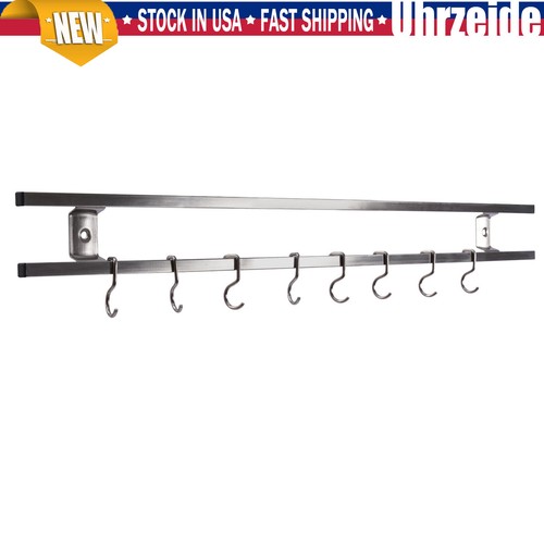 24Inch Magnetic Knife Holder Magnetic Knife Strip with 8 Hooks Powerful Magnetic - Picture 8 of 24