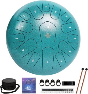 12 Inch Steel Tongue Drum 15 Notes Musical Instruments Drum Handpan Percussion