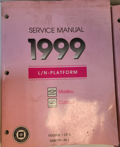 1999 Oldsmobile Cutlass Chevrolet Malibu GM Shop 3 Manual Service Set GMP/99/LN - Picture 4 of 15