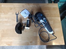 Mac Allister MSAG750 750W 115mm (4½ inch) corded angle grinder.