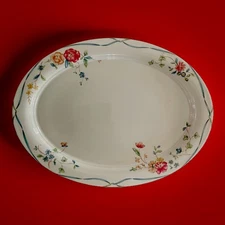 Vintage Lenox Country Cottage Courtyard Platter Floral 14.5” x 11” Holidays/Gift