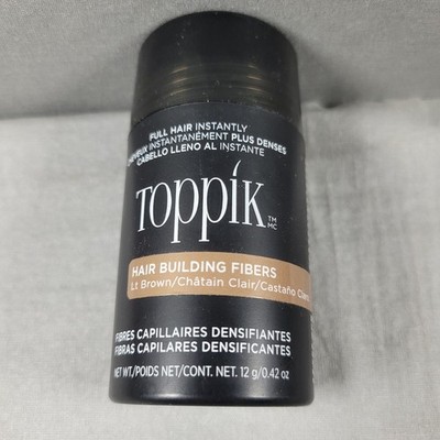 Toppik Hair Building Fibers 0.42 oz   Lt  Brown   Fill In for Thinning Hair