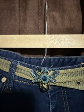 Vintage Gold-Tone Metal Mesh Belt