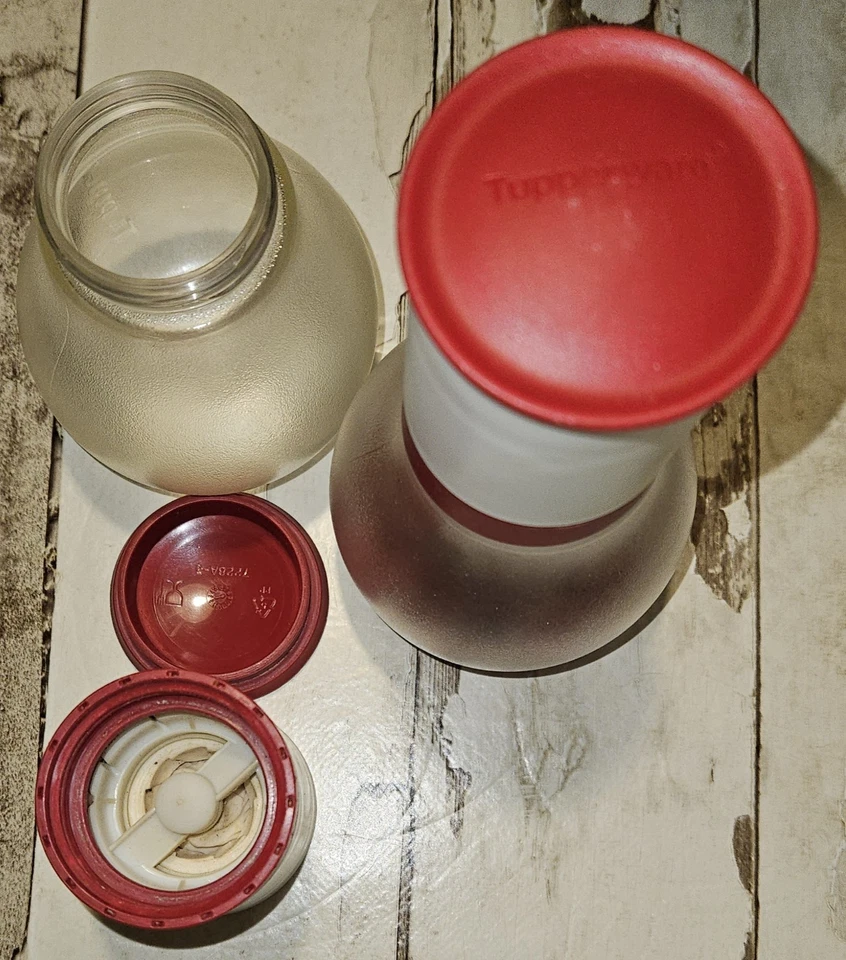 Tupperware Salz- und Pfeffermühle Rot Gebraucht Guter Zustand - Bild 2 von 3