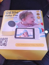Ellie Baby Pro Yellow Non-Wifi AI Smart Baby Monitor With Wide Angle Viewing