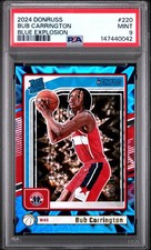 2024 PANINI DONRUSS BLUE EXPLOSION #220 BUB CARRINGTON ROOKIE RC 41/45 PSA 9