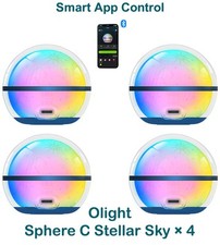 Olight Sphere C Stellar Sky 4-Pack, 360  Lighting, 75 Lum, RGB LEDs, App