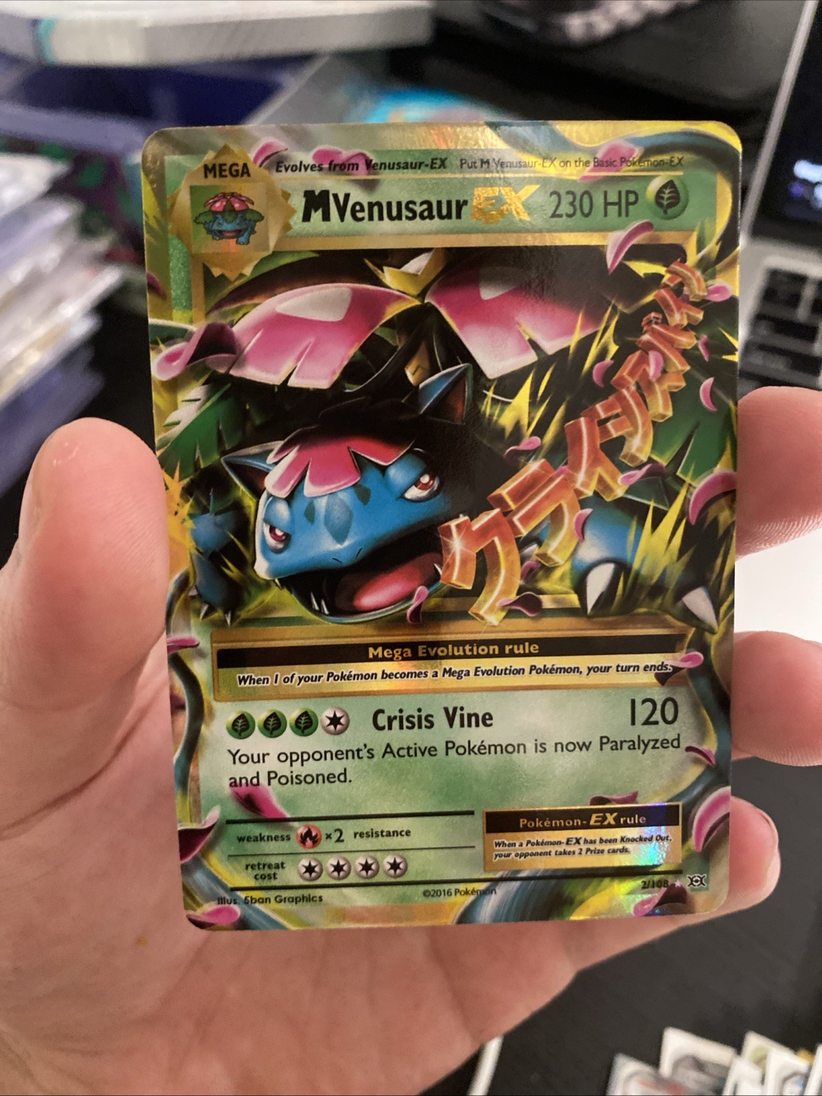 M Venusaur EX 2/108 - XY Evolutions Ultra Rare Pokemon TCG NM
