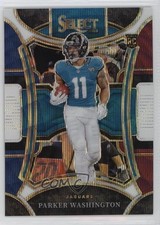 2023 Panini Select Suite Level Tri-Color Prizm /149 Parker Washington #444 3hd