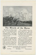 American Telephone Miracle of the Marne Sending Best Manhood 1918 Vintage Ad