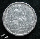 1873-P Seated Liberty Half Dime — photo from another recent sale