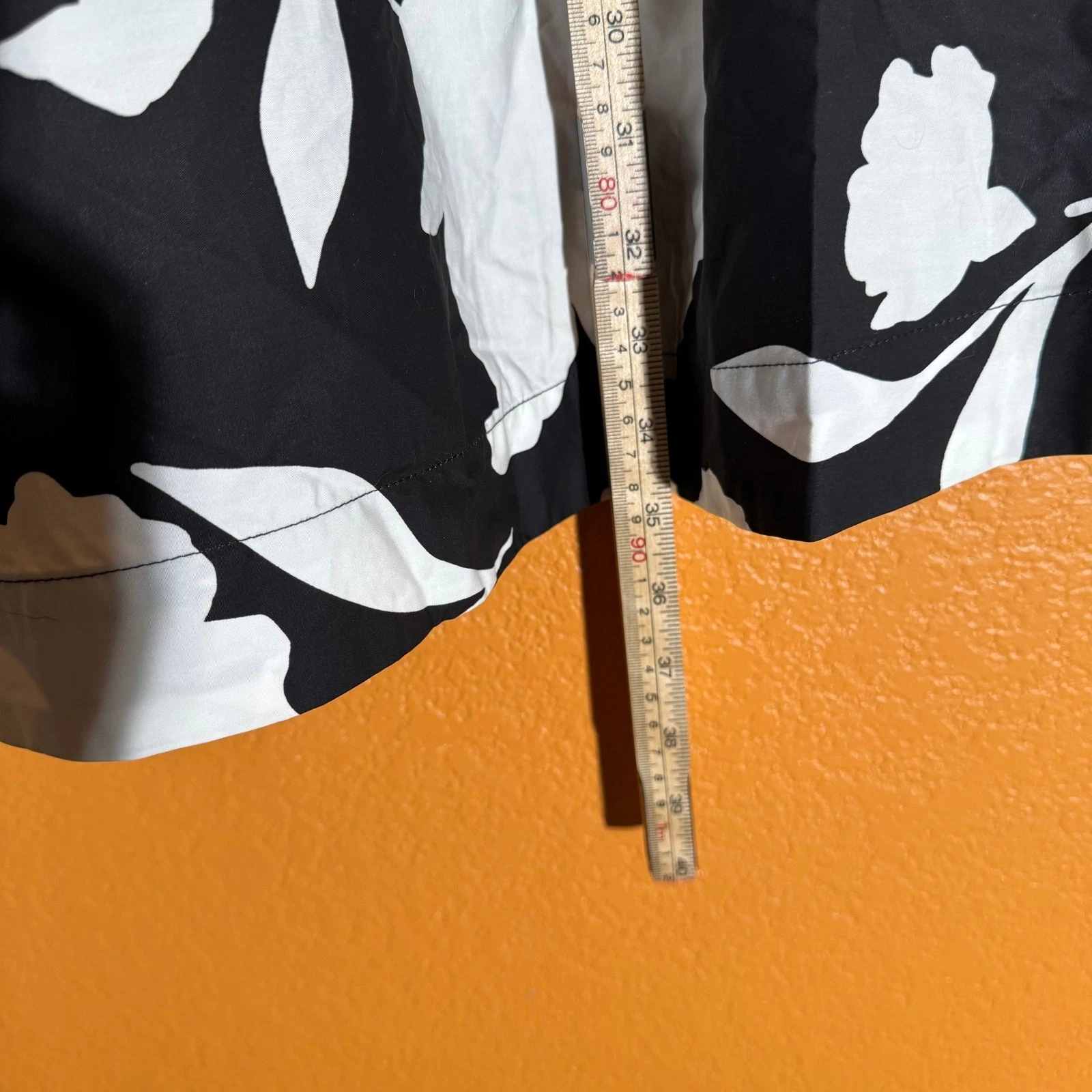 Mini abito donna classico popeline rosa manica lunga kate spade nero panna nuovo con etichette S