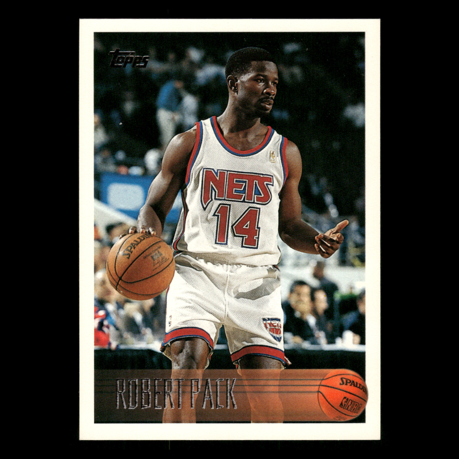 Robert Pack #186 1996-97 Topps New Jersey Nets Basketball Card NBA