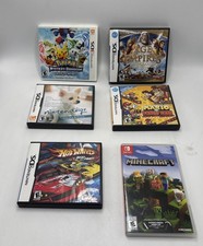 LOT OF 6 Nintendo EMPTY Game Cases-NDS, Switch. Some Paperwork Inside. NO GAMES