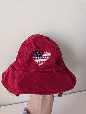 Vintage Y2K Oshkosh B'gosh Baby 12-24 Month Bucket Hat Embroidered Heart Patch