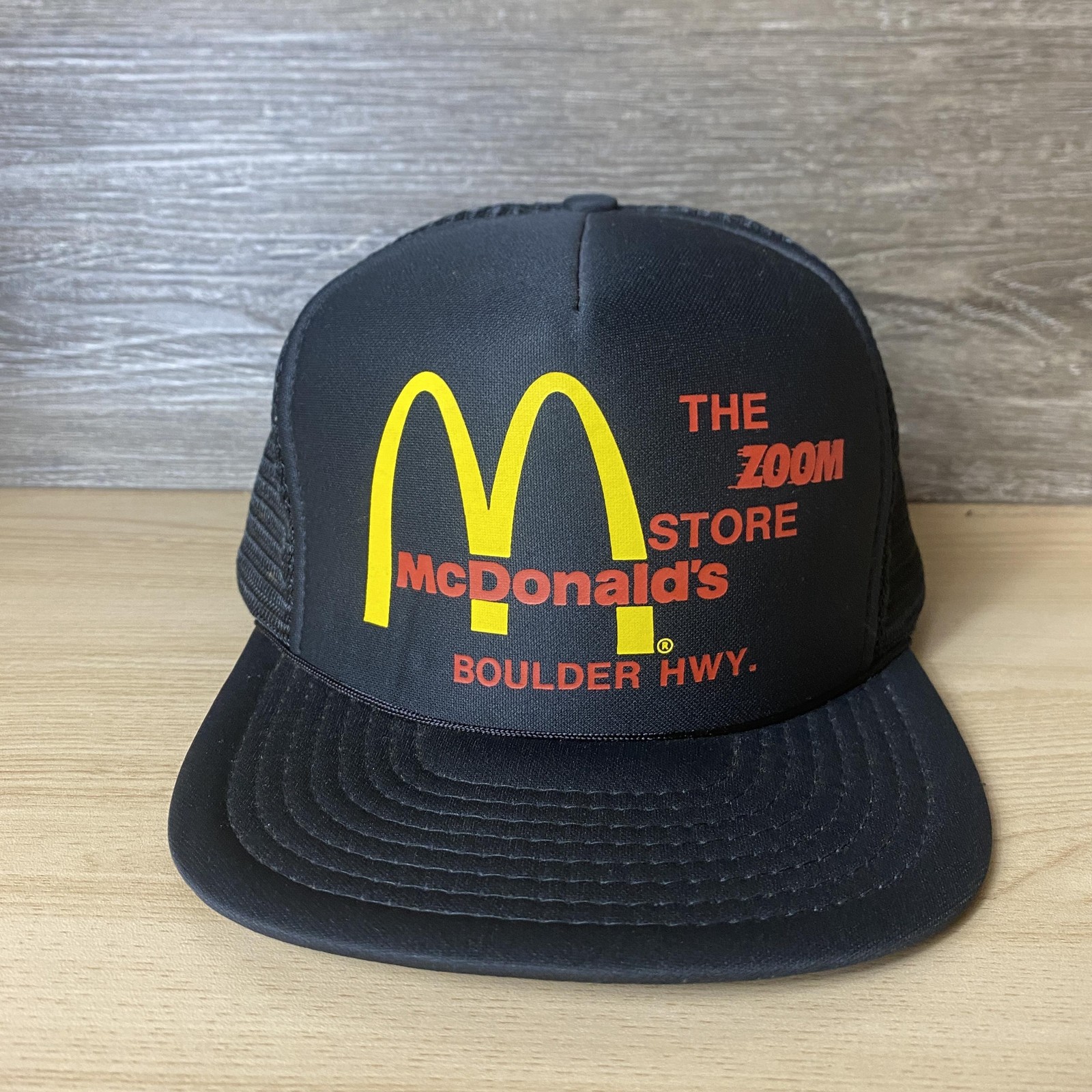 Cap Snap Back Black Trucker Boulder Highway Zoom Store 90s