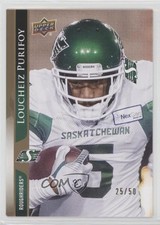 2021 Upper Deck CFL Gold 25/50 Loucheiz Purifoy #70 00jz