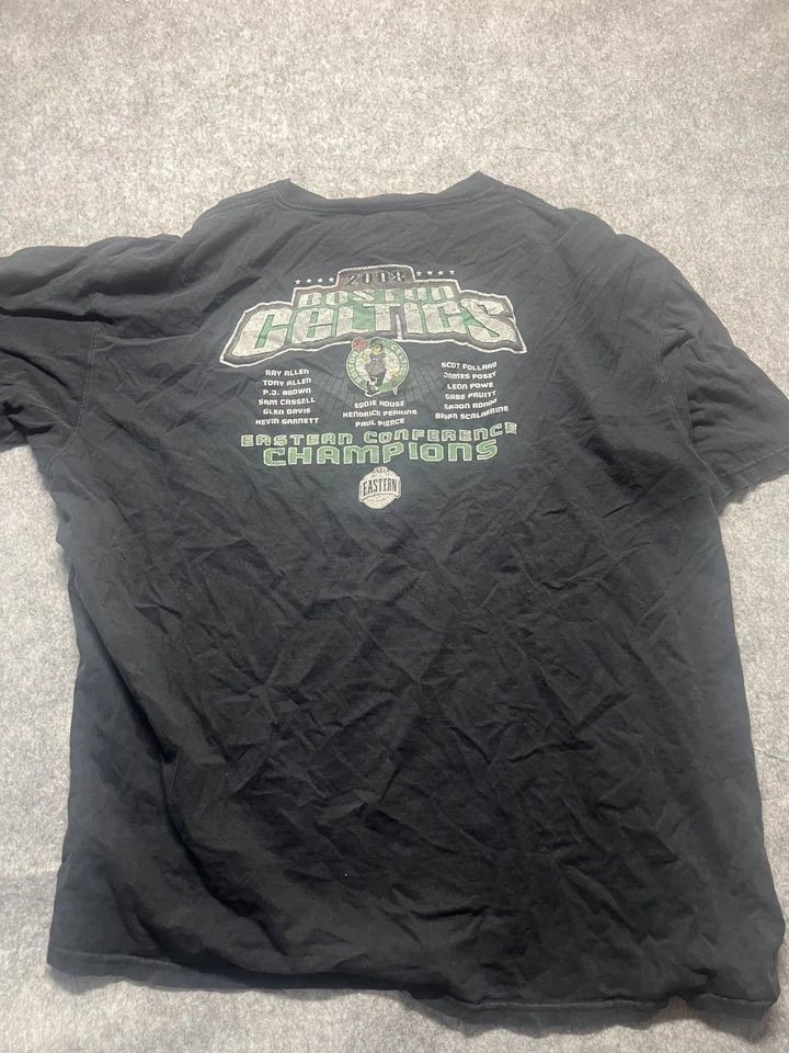Camiseta Boston Celtics Adulto 2xl Verde 2008 Campeones de la Conferencia Este Majestuosa Foto 2 de 4