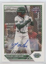 2023 Topps Pro Debut Auto Yerlin Confidan #PD-142 Auto 1u6