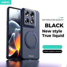 For Motorola Signature, Hybrid Ring Holder Kickstand Soft Liquid Silicone Case