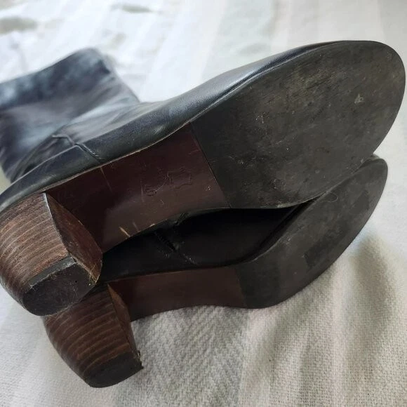 COCLICO Black Knee High heeled boots - Image 4 of 4