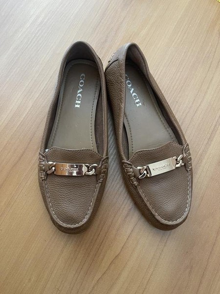 Women Coach Heels Brown 37 #7DTJ
