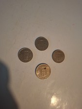 3x1 Franc und 1x5 Franc Münze,Belgien
