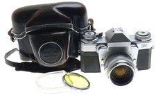CASED CONTAREX SPECIAL ZEISS IKON RARE FILM CHROME CAMERA f 50mm PLANAR 1:2/50mm