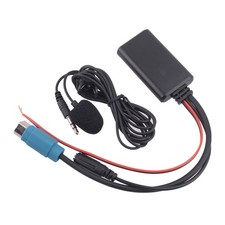 Car Bluetooth Radio AUX Cable Adapter w/ microphone Fit For Alpine KCE-237B