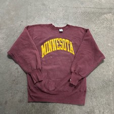Vintage Champion Reverse Weave Made in USA Minnesota Gophers Crewneck XL
