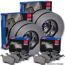 Apec Front & Rear Brake Discs & Pads fits Ford Transit 2006-2014 2.2 2.4 3.2
