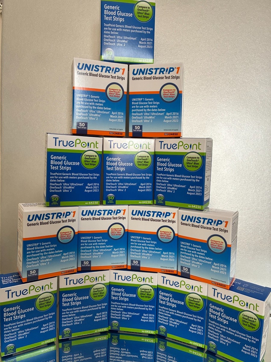 TRUE POINT - UNISTRIP 1 Blood Glucose Strips 1000 Qty. 
