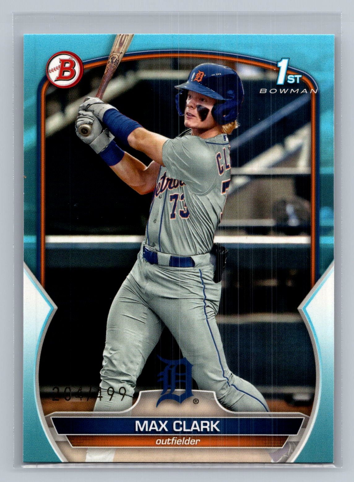 Max Clark 2023 Bowman Draft #BD-76 Sky Blue #/499 1st