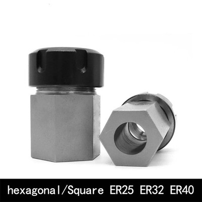 ER25 ER32 ER40 Square Collet Chuck Block A UM Hex Durable CNC Lathe Tool Holder