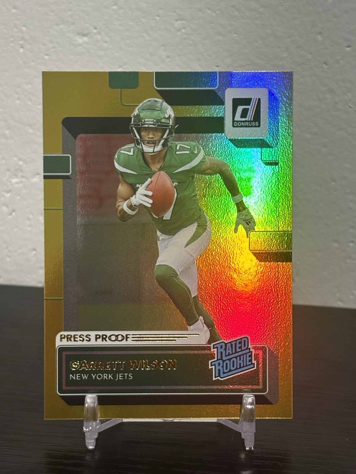 2022 Panini Donruss - Rated Rookie Garrett Wilson #306 Press Proof Premium (RC)