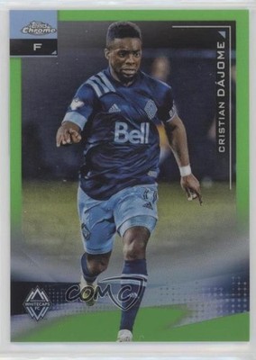 2021 Topps Chrome MLS Neon Green Refractor 47/99 Cristian Dajome Rookie RC 16k2
