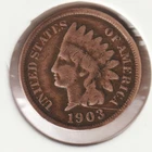 US Rare Old West 1903 Indian Head Penny Coin American Collection Shield Cent USA