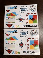 Original AIDA Cruises 2er Set Aufkleber AIDAluna * NEU