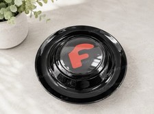 1x Black Forgiato Floating Center Caps For Forgiato Xl Hubcap Rim Emblem Red F