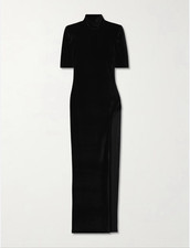 Alexander McQueen Velvet Stretch Maxi Dress  NWT