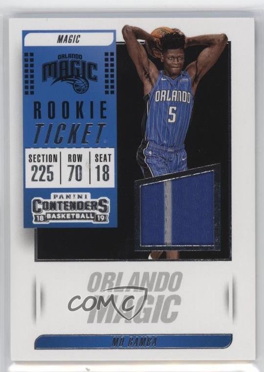 2018-19 Panini Contenders Rookie Ticket Swatches Mo Bamba #RT-MBB RC 10k8