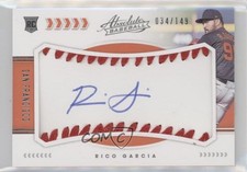 2020 Absolute Rookie Baseball Material Signatures 34/149 Rico Garcia Auto 0a4s