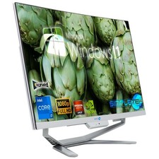 All In One I7 24" Curvo Windows 11 Ram 8 Gb Ssd 120 Gb Pc Fisso Editing Gaming_