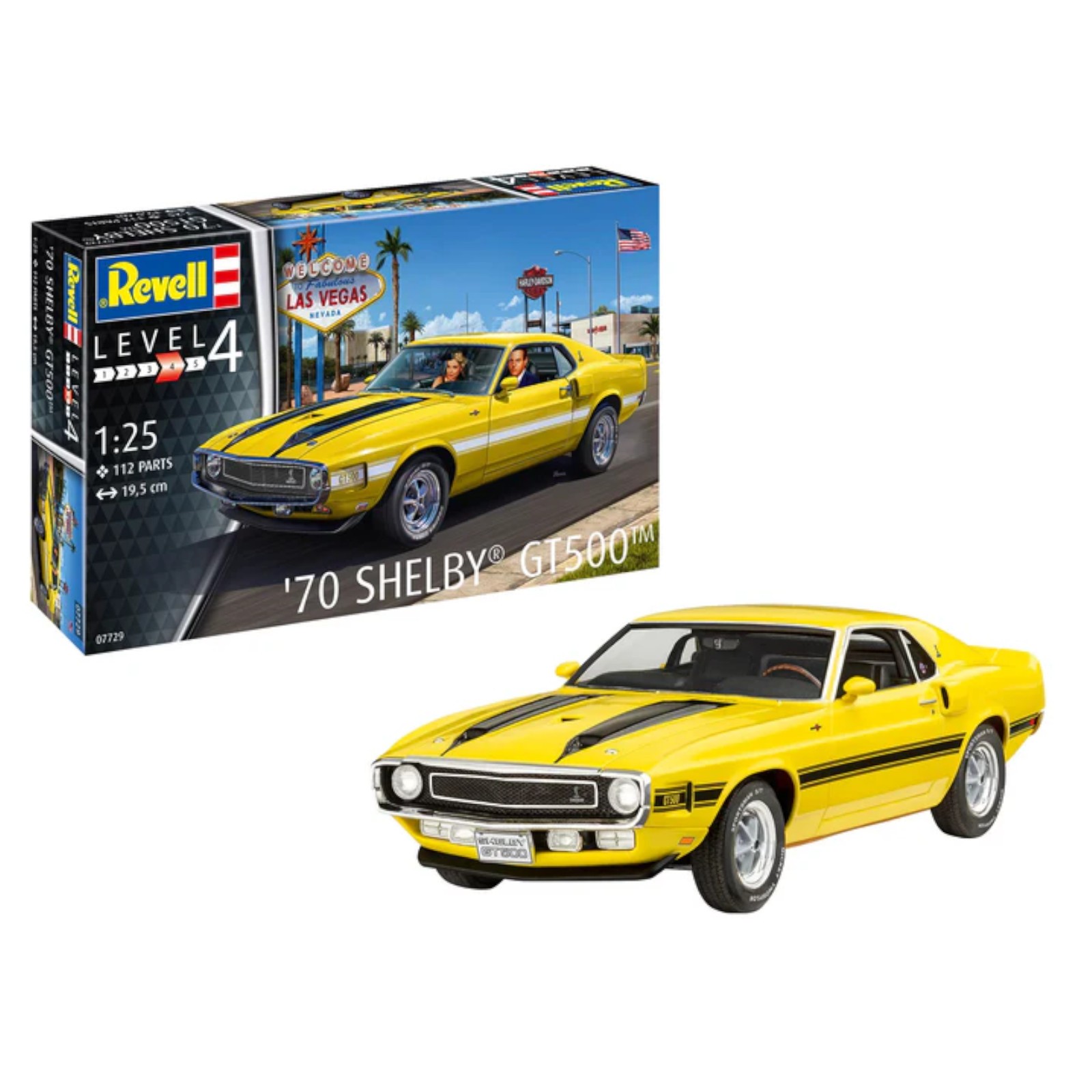 Revell 70 Shelby GT500 American Muscle Car Model Kit 07729