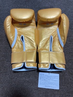 Winning RSC Products 14 oz Gold Leather Boxing Gloves | eBay Australia