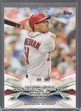 2018 Ryan Zimmerman Comeback Player Of The Year Award Insert Topps #MLBA-7