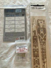 Revell VIIC Submarine 05015 Upgrade Parts Photo Etch Wood Lot Nautilus Eduard
