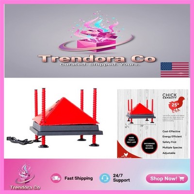 Efficient 12x12 Brooder Heating Plate with Anti-Roost Cone - Save Energy & Cost